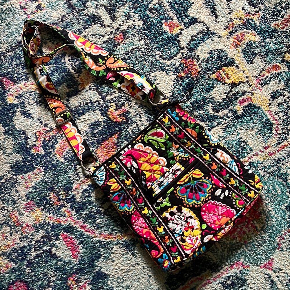 Vera Bradley X Disney Park midnight Mickey & Minnie Mouse Floral Print